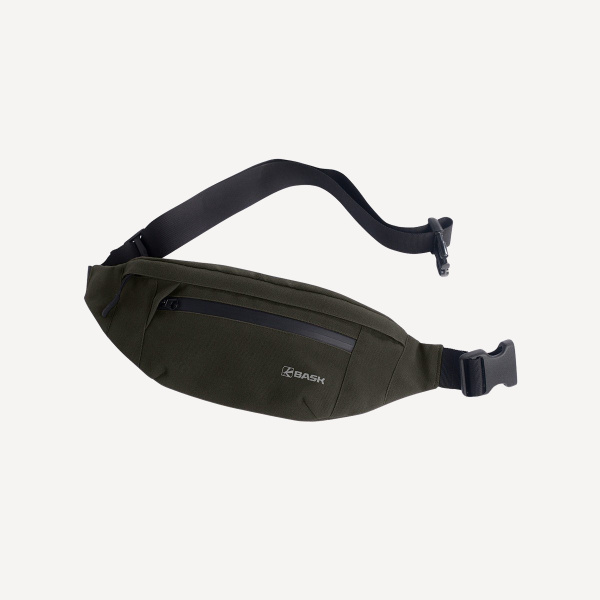 Сумка поясная BASK VIVI V2 (антрацит; 13х40х7 см)